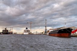Bateau, Cargo, Construction, Grue, Hangar, Port, Mer, Paysage, Tourisme