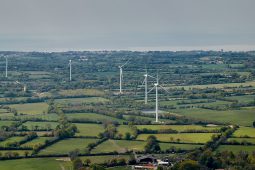 Objets volants, Vue aerienne, Paysage, Campagne, Construction, Eolienne, Tourisme