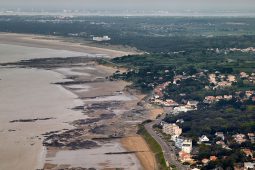 Objets volants, Vue aerienne, Construction, Maison, Paysage, Village, Plage, Mer, Tourisme