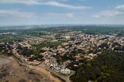 Objets volants, Vue aerienne, Construction, Maison, Paysage, Village, Plage, Tourisme