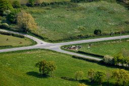 Objets volants, Vue aerienne, Paysage, Campagne, Animaux, Vache, Tourisme