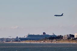 Bateau, Queen Mary 2, Objets volants, Avion, Evenement, Paysage, Mer