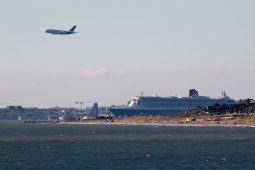 Bateau, Queen Mary 2, Objets volants, Avion, Evenement, Paysage, Mer