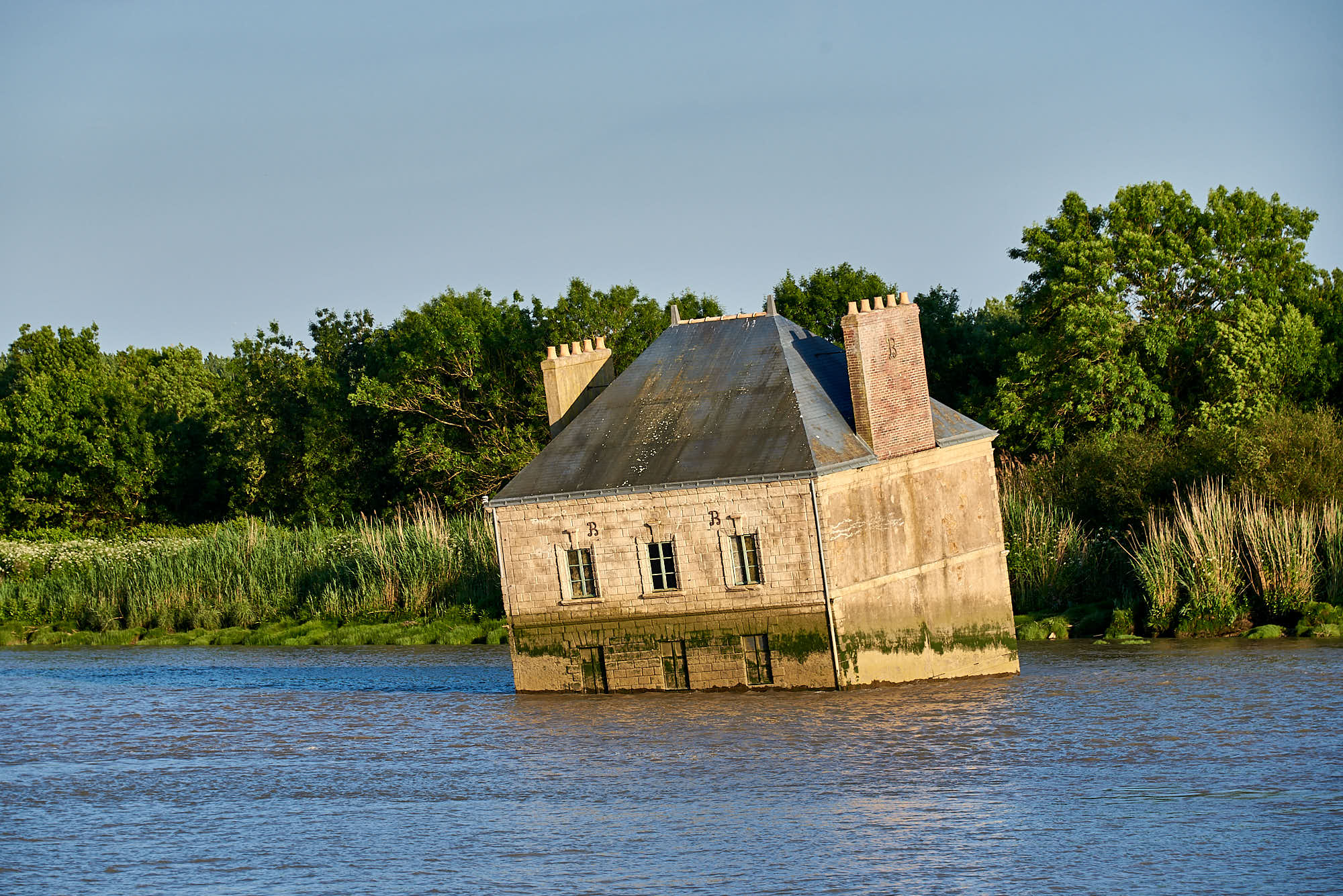 La loire de l’estuaire à Nantes