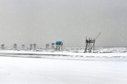 Panoramique, Tourisme, Paysage, Neige, Pêcherie, Plage, Rocher, Sable, Eau