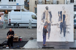 Paul Bloas & Serge Teyssot-Gay, Spectacle, Art, Peinture