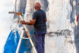 Paul Bloas & Serge Teyssot-Gay, Spectacle, Art, Peinture
