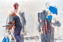 Paul Bloas & Serge Teyssot-Gay, Spectacle, Art, Peinture