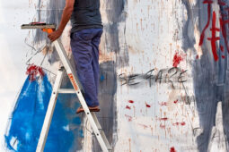 Paul Bloas & Serge Teyssot-Gay, Spectacle, Art, Peinture