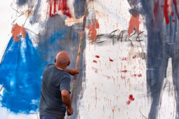 Paul Bloas & Serge Teyssot-Gay, Spectacle, Art, Peinture