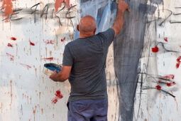 Paul Bloas & Serge Teyssot-Gay, Spectacle, Art, Peinture
