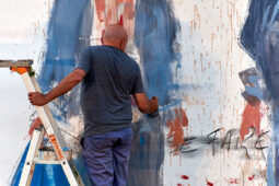 Paul Bloas & Serge Teyssot-Gay, Spectacle, Art, Peinture