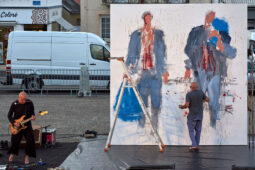 Paul Bloas & Serge Teyssot-Gay, Spectacle, Art, Peinture