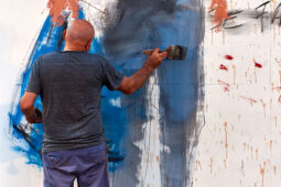 Paul Bloas & Serge Teyssot-Gay, Spectacle, Art, Peinture