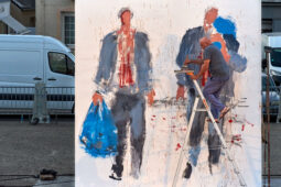 Paul Bloas & Serge Teyssot-Gay, Spectacle, Art, Peinture
