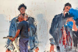 Paul Bloas & Serge Teyssot-Gay, Spectacle, Art, Peinture