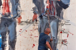 Paul Bloas & Serge Teyssot-Gay, Spectacle, Art, Peinture