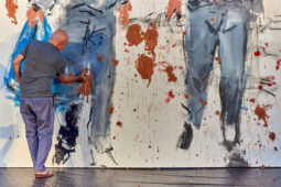 Paul Bloas & Serge Teyssot-Gay, Spectacle, Art, Peinture