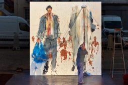 Paul Bloas & Serge Teyssot-Gay, Spectacle, Art, Peinture