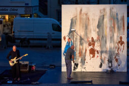 Paul Bloas & Serge Teyssot-Gay, Spectacle, Art, Peinture