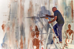 Paul Bloas & Serge Teyssot-Gay, Spectacle, Art, Peinture