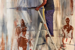 Paul Bloas & Serge Teyssot-Gay, Spectacle, Art, Peinture
