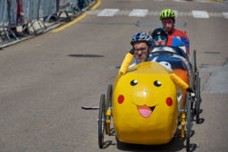 Voiture à pédales, Course, Pikachu, Lucky Luke, Spiderman