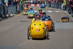 Voiture à pédales, Course, Pikachu, Lucky Luke, Spiderman, Astérix, Toutankhamon