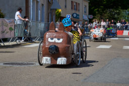 Voiture à pédales, Course, Rantanplan, Vache