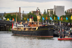 Bateau, Hydrograaf, Débord de Loire, Evenement