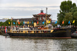 Bateau, Hydrograaf, Débord de Loire, Evenement